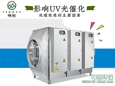 影響UV光催化處理效果的主要因素